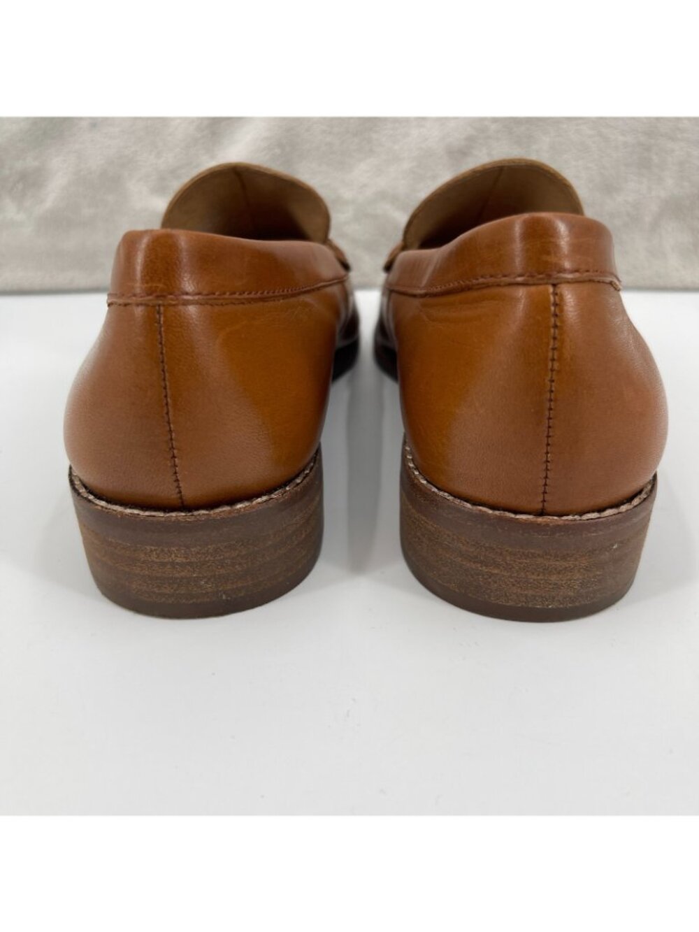 Madewell The Elinor Loafer Dark Chestnut Brown Leather Classic Preppy - Picture 8 of 11